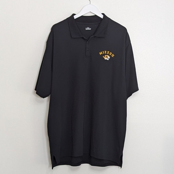 Missouri MU Polo Under Armour Extra Large Black Tiger Embroidery Short Sleeve - Picture 1 of 8